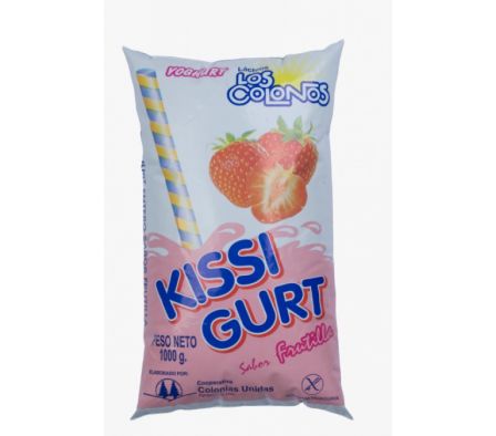 YOGHURT KISSY FRUTILLA SACHET 1 LT 