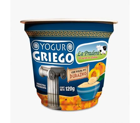 YOGHURT  GRIEGO LA PRADERA DURAZNO POTE 100  GR