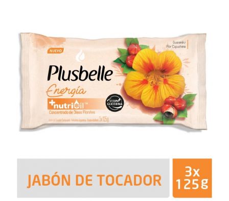 PACK JABON PLUSBELLE ENERGIZANTE 3x125 GR