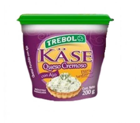 QUESO TREBOL KASE CON AJO 200  GR