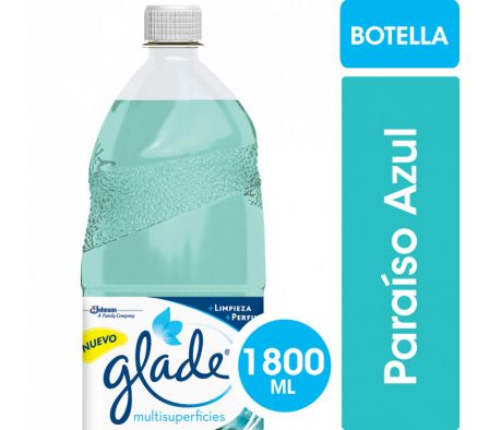 DESINFECTANTE GLADE PARAISO AZUL 1.8 LT