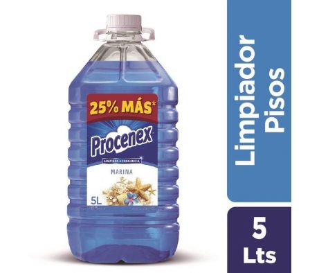 LIMPIADOR PROCENEX  LIQUIDO PERFUME MARINA 5 LT