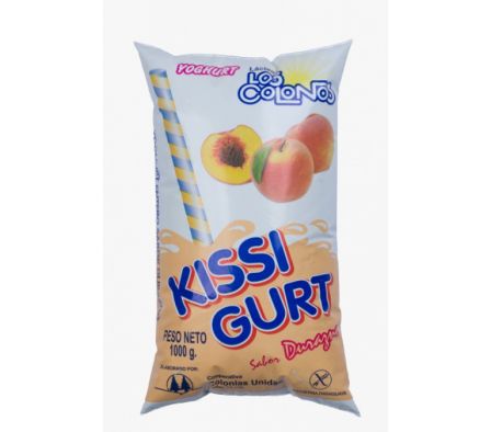 YOGHURT KISSY DURAZNO SACHET 1 LT 
