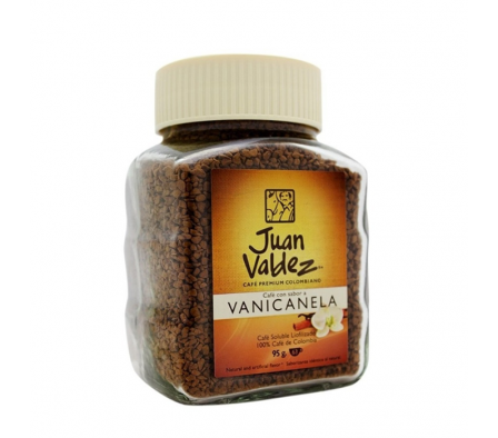 CAFE SOLUBLE JUAN VALDEZ VAINILLA CANELA 95  GR 