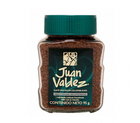 CAFE SOLUBLE JUAN VALDEZ DESCAFEINADO 95  GR 