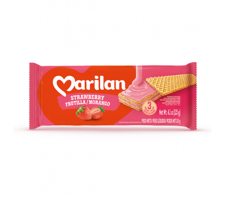 WAFFER FRUTILLA MARILAN 115  GR 