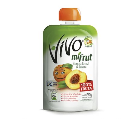 JUGO VIVO MIFRUT DURAZNO 90  GR 