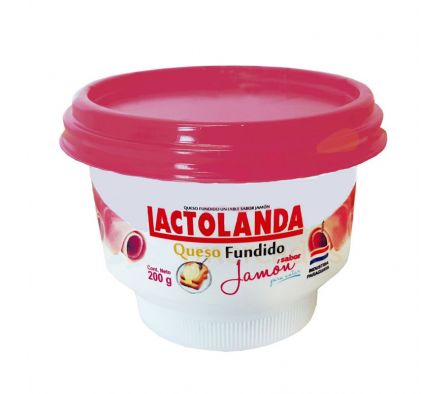 QUESO FUNDIDO LACTOLANDA JAMON 200  GR