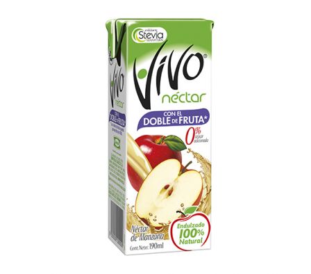 JUGO VIVO NECTAR MANZANA 190 CC 