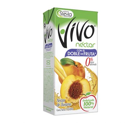 JUGO VIVO NECTAR DURAZNO 1 LT