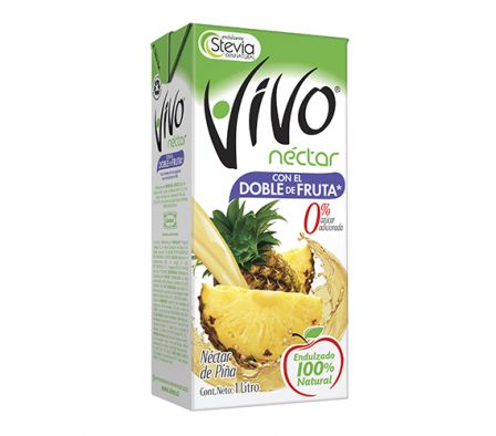 JUGO VIVO NECTAR PIÑA 1 LT