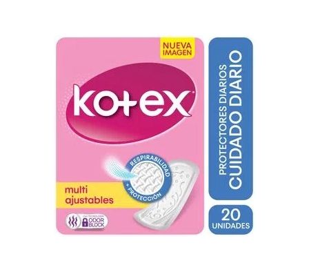 PROTECTORES DIARIOS KOTEX CONTRA OLORES X 20 UND.