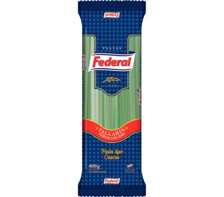 FIDEOS FEDERAL TALLARIN VERDE GRUESO 400GR