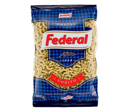 FIDEOS FEDERAL CODITO 400GR