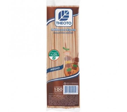 PALITO BROCHET THEOTO CORTO x100un