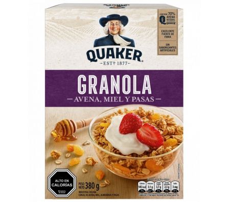 GRANOLA QUAKER MIEL Y PASAS 320gr