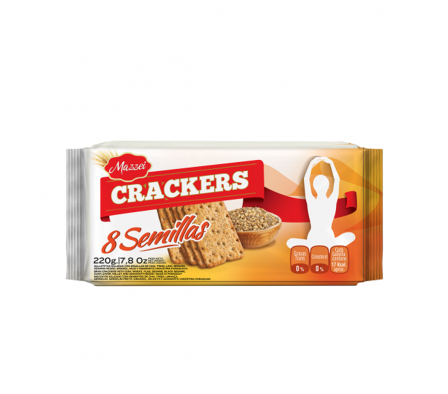 GAL.MAZZEI CRACKERS 8 SEMILLAS 200GR.