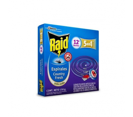 ESPIRAL RAID LAVANDA 5en1 12un.