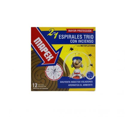 ESPIRAL MAPEX TRILLIZAS C/INCIENSO 12 UND.