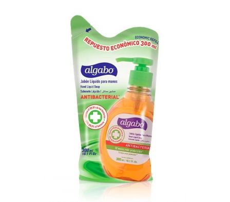 JABON LIQUIDO ANTIBAC ALGABO 300 ML DOY PACK