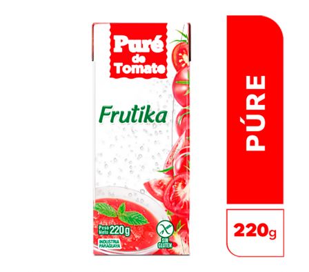 PURE DE TOMATE FRUTIKA BAJO SODIO 220  GR 