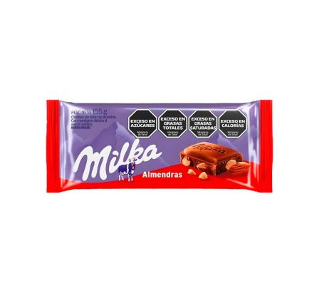 CHOCOLATE MILKA ALMENDRAS BR 155  GR 