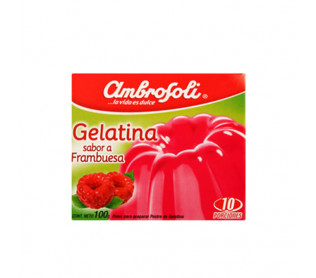 GELATINA AMBROSOLI FRAMBUESA 100  GR 
