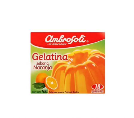 GELATINA AMBROSOLI NARANJA 100  GR 