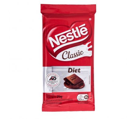 CHOCOLATE NESTLE CLASSIC DIET LECHE 25GR