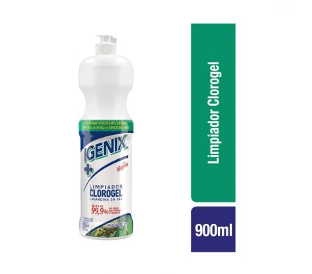 LIMPIADOR CLORO GEL IGENIX EUCALIPTO 900 ML.
