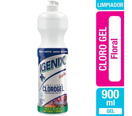 LIMPIADOR CLORO GEL IGENIX FLORAL 900 ML 