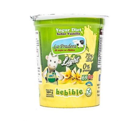 YOGHURT DIET LA PRADERA VAINILLA 350 CC 
