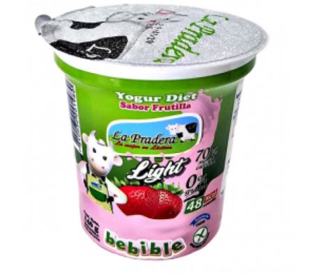 YOGHURT DIET LA PRADERA FRUTILLA 140 CC 