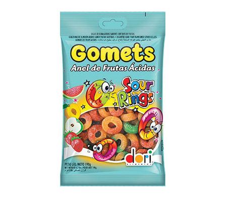 CARAMELO DE GOMA ANILLO FRUTAS 190  GR 