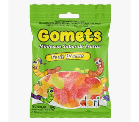 GOMETS GUSANO DE FRUTA 100  GR 
