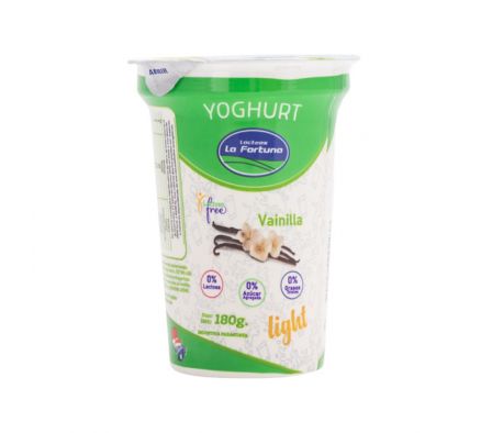 YOGHURT LIGHT FORTUNA VAINILLA 180 ML