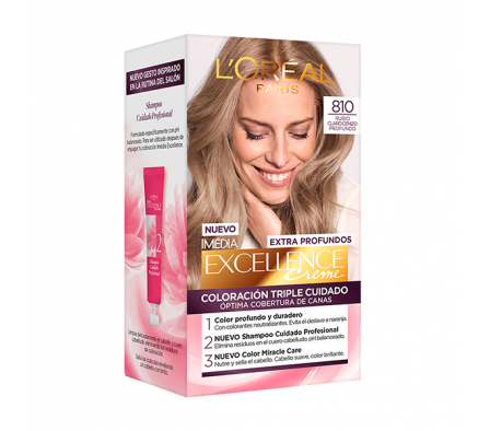TINTE EXCELLENCE TONO 810 RUBIO 