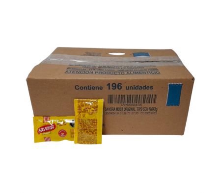 SAVORA MOSTAZA SACHET 196un x8gr