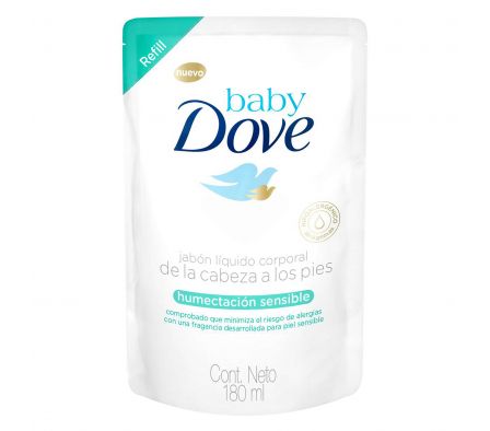 JABON LIQUIDO DOVE BABY HUMECTACION ENRIQ. 180 ML