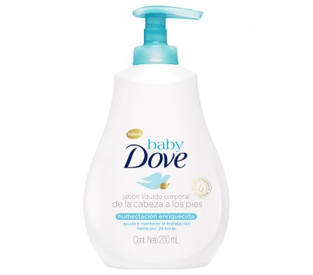 JABON LIQ. DOVE BABY HUMECTACION ENRIQ.200 ML