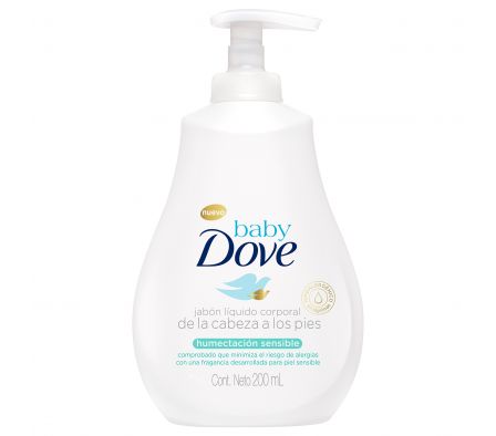 JABON LIQ.DOVE BABY HUMECTACION SENSIBLE 200 ML