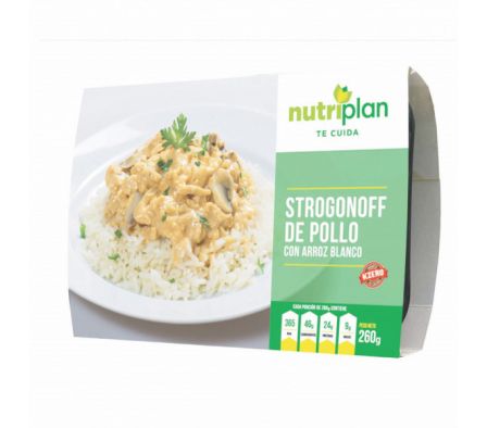 STROGONOFF DE POLLO CON ARROZ 260  GR