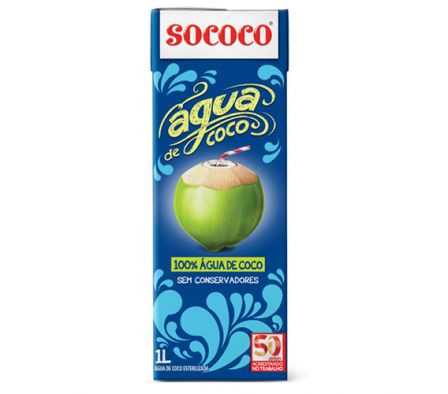 AGUA DE COCO SOCOCO TETRA 1Lt