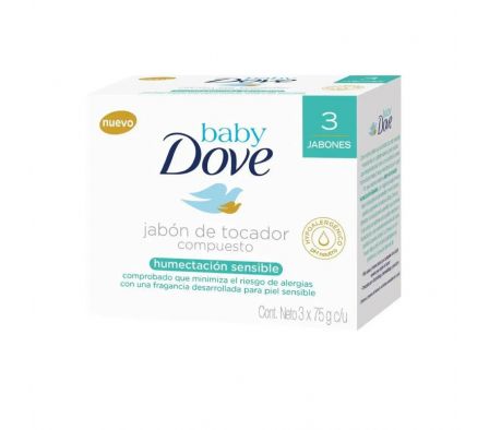 PACK JABON DOVE SENSITIVE 3 X 75 GR