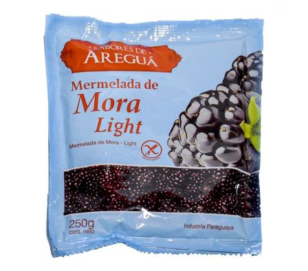 MERMELADA SABORES DE  AREGUA LIGHT MORA 250  GR