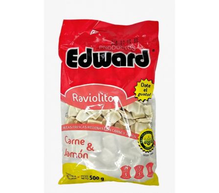RAVIOLITOS DE CARNE Y JAMON EDWARD X 500  GR