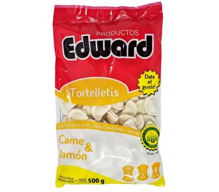 TORTELLETIS DE CARNE Y JAMON EDWARD X 500  GR