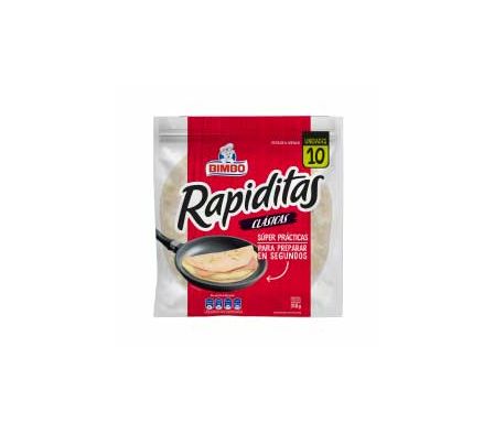 RAPIDITAS BIMBO 10 UNIDADES 310  GR 