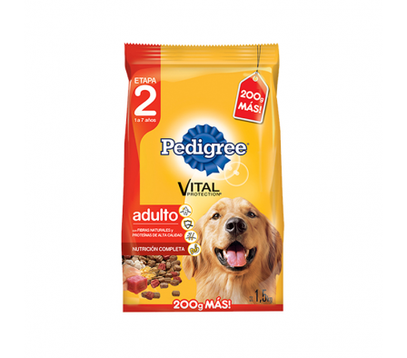 ALIM. P/ PERRO PEDIGREE ADULTO CARNE VEG X 1.5 KG