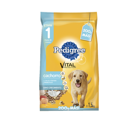 ALIMENTO PARA PERRO PEDIGREE CACHORRO 1.5 KG